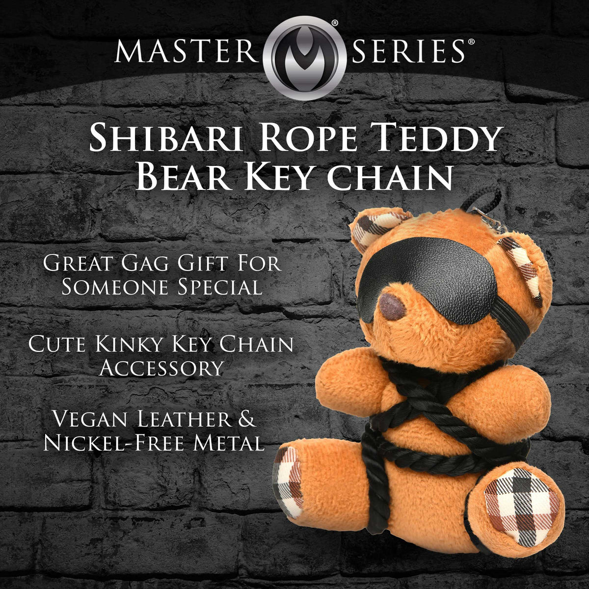 Rope Teddy Bear Keychain – Bondage-Inspired Accessory > Novelties > Gag Gifts