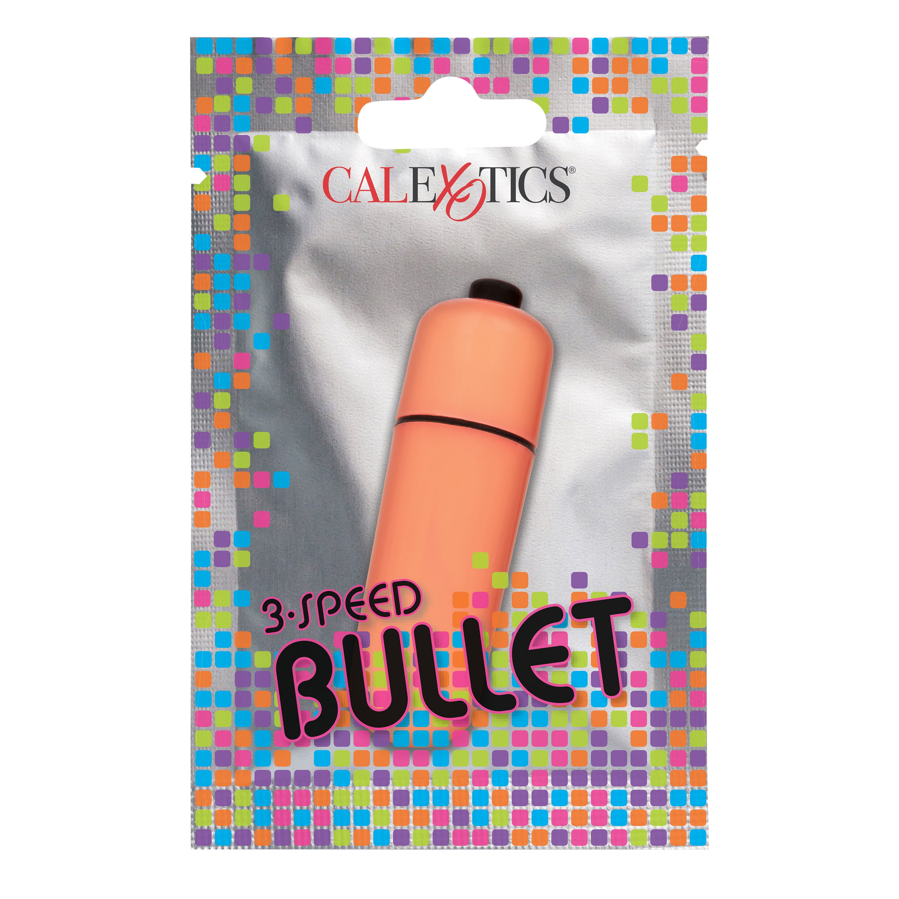 Foil Pack 3-Speed Bullet Vibrator in Vibrant Orange Color Secondary image