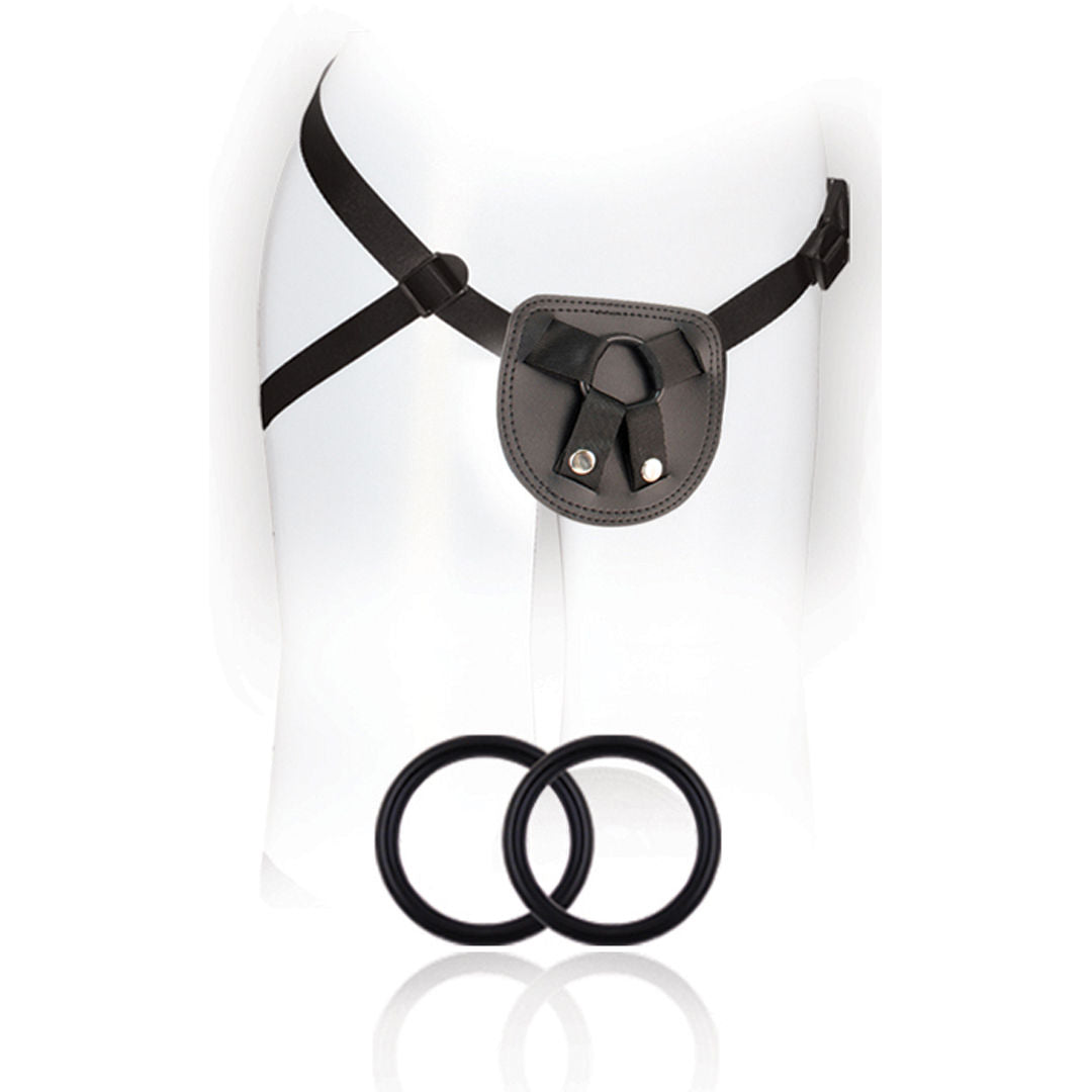 Blush For You Beginners Harness Soft Faux Leather Adjustable Nylon Strap Harness > Dildos > Strap On Harnesses