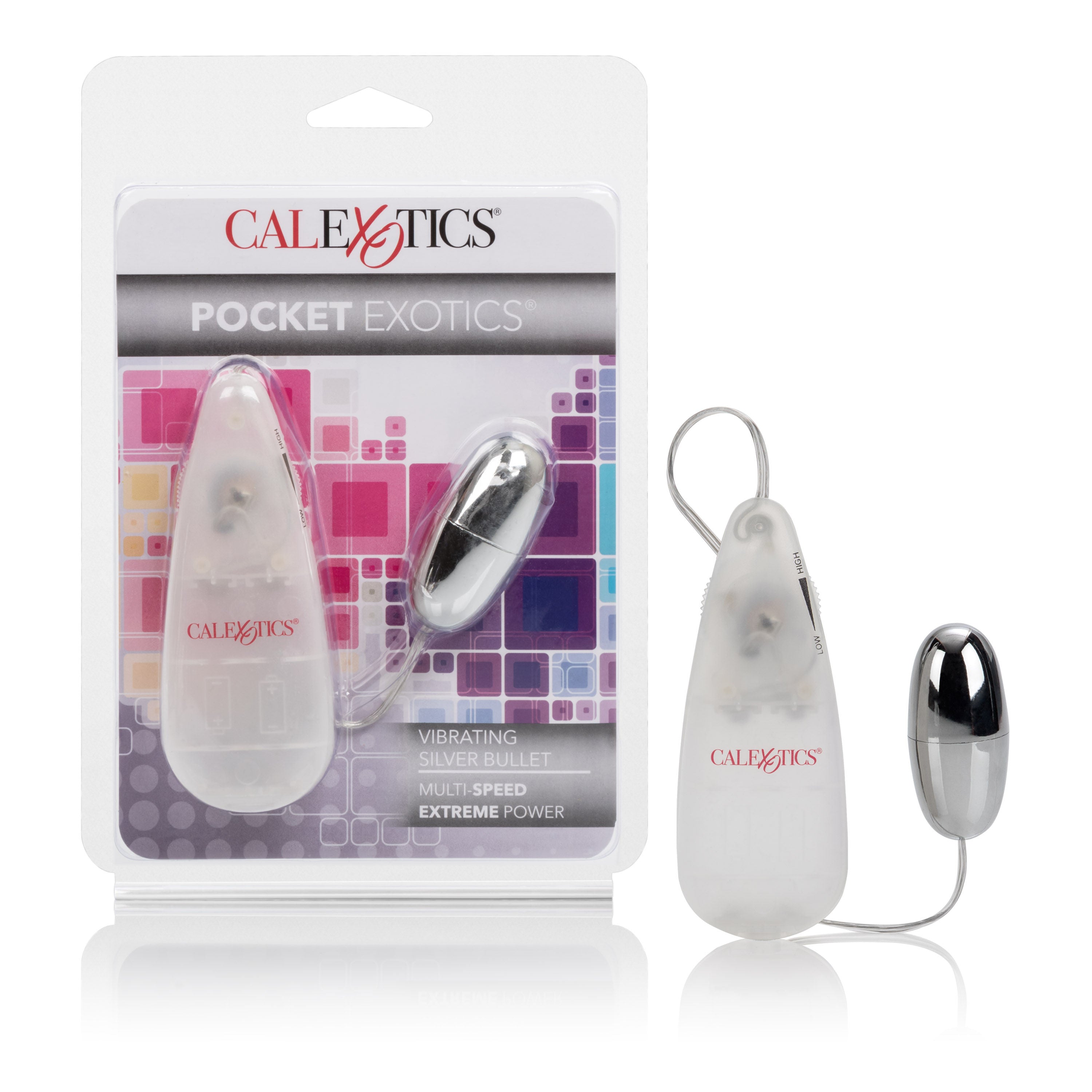 Pocket Exotics Vibrating Silver Bullet Compact Intimate Toy BULLETS