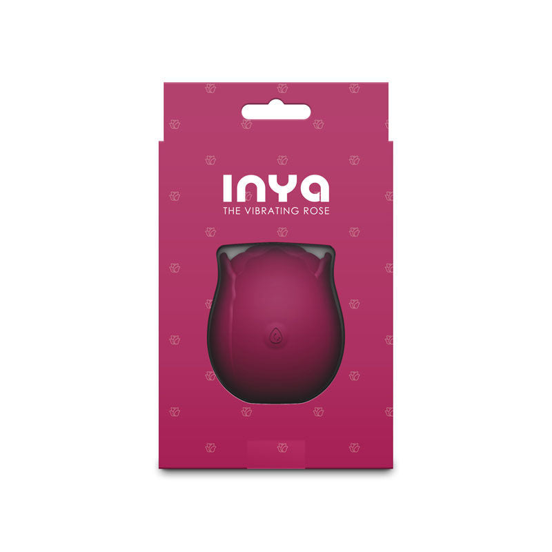 Inya Vibrating Rose (Pink) – Rechargeable Clitoral Vibrator Red Clit Stimulators
