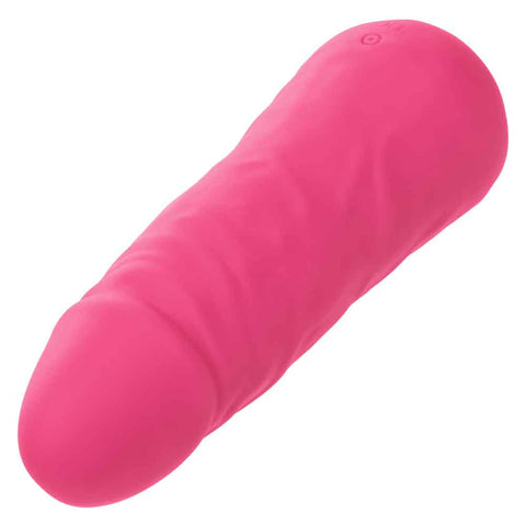 Mini Vibrating Studs Pink Liquid Silicone Vibe 4.25 Inches 10.75 Centimeters BULLETS