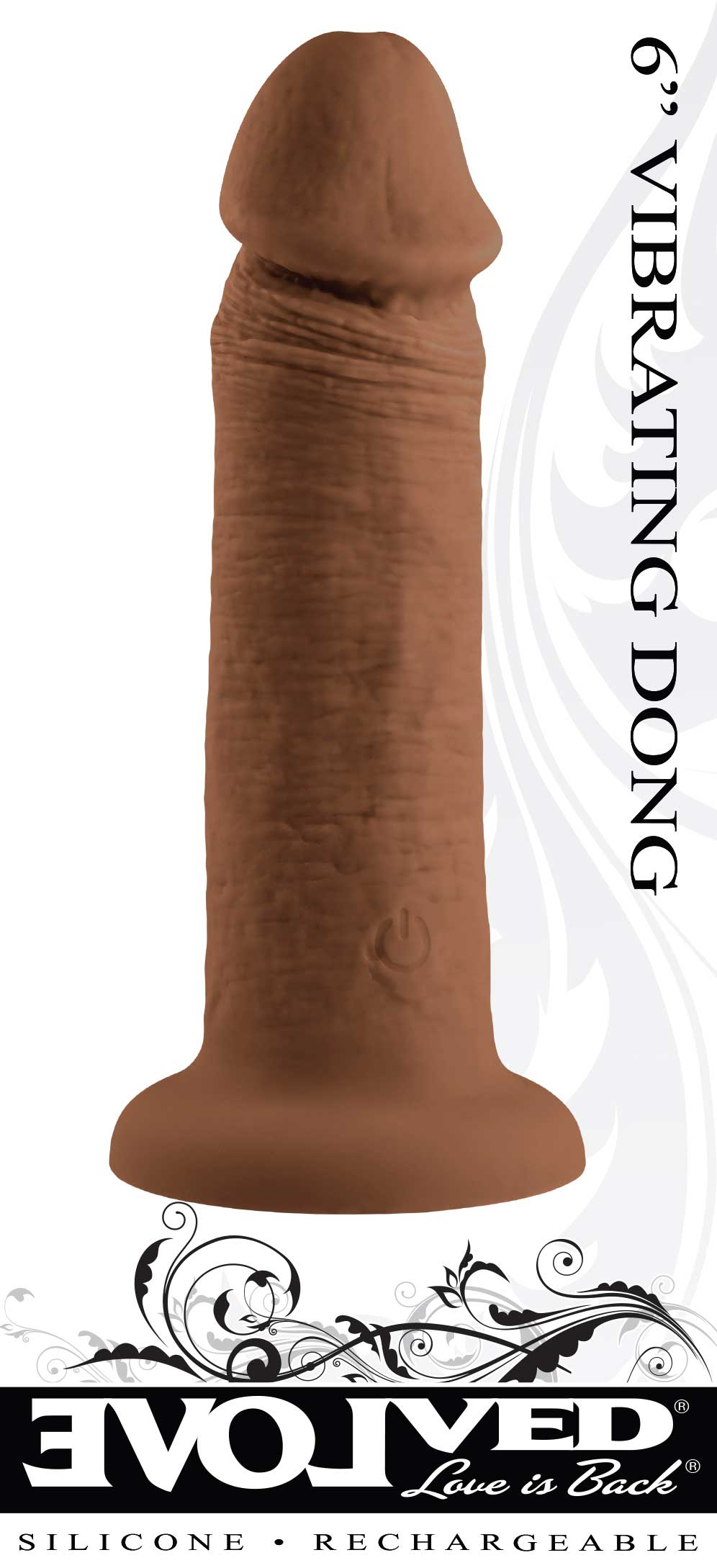 6 Inch Girthy Dark Vibrating Dildo with 10 Speed Patterns Dongs Realistic