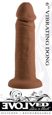 6 Inch Girthy Dark Vibrating Dildo with 10 Speed Patterns Dongs Realistic