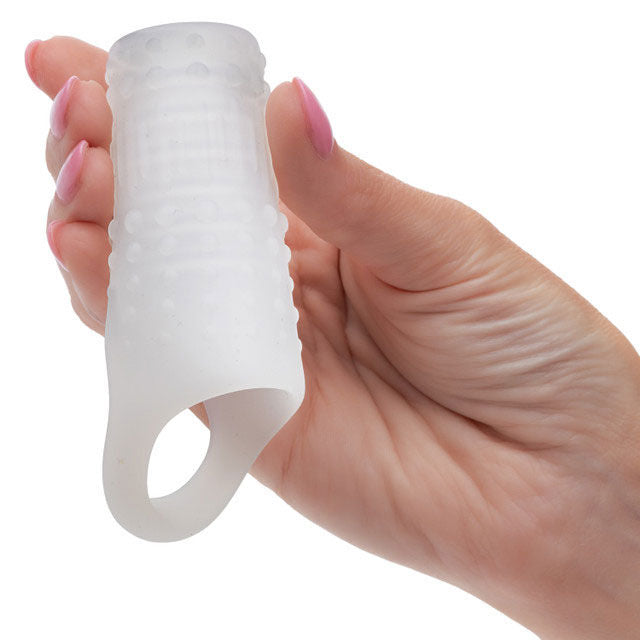 Basic Essentials Liquid Silicone Stimulation Enhancer Sleeve Penis Extension & Sleeves