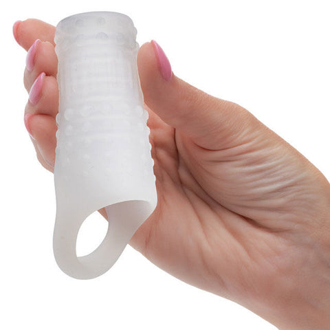 Basic Essentials Liquid Silicone Stimulation Enhancer Sleeve Penis Extension & Sleeves