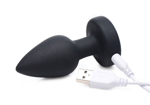 Light Up Rechargeable Small Anal Plug with 7 Vibration Modes Butt Plugs - Vibrating