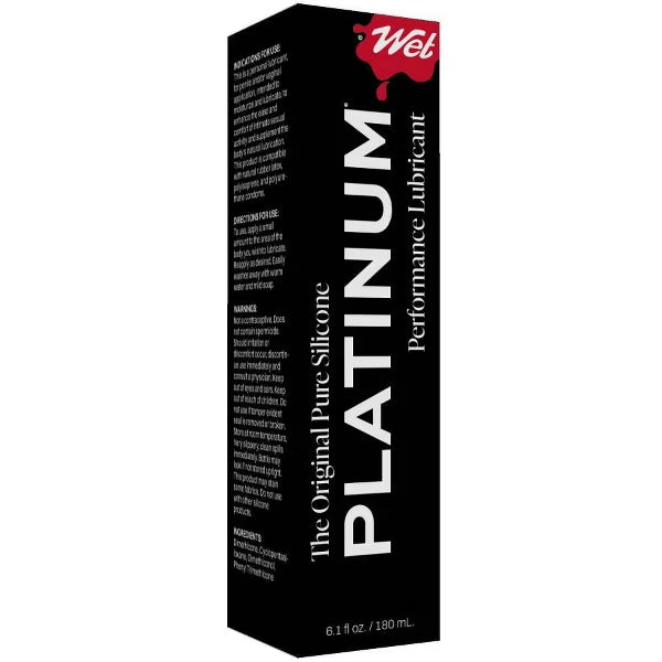 Wet Platinum Luxury Silicone Lubricant – 6.1oz Silicone Lubricant Secondary image