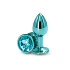 Rear Assets Round Gem Metal Butt Plug – Anal Plug with Jewel Base (Small, Medium) > Anal Range > Jewel Butt Plugs