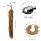 Running Wild Tail (Brown) – Metallic Probe with Long Tail Accessory > Anal Range > Tail Butt Plugs