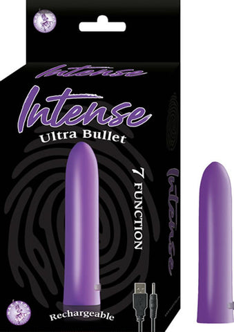 Intense Ultra Rechargeable Waterproof Bullet Vibrator Purple Purple BULLETS