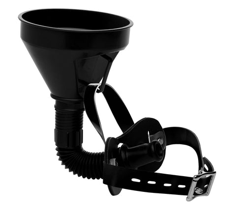 Latrine Extreme Funnel Gag Adjustable Bondage Mouth Restraint Black Gags