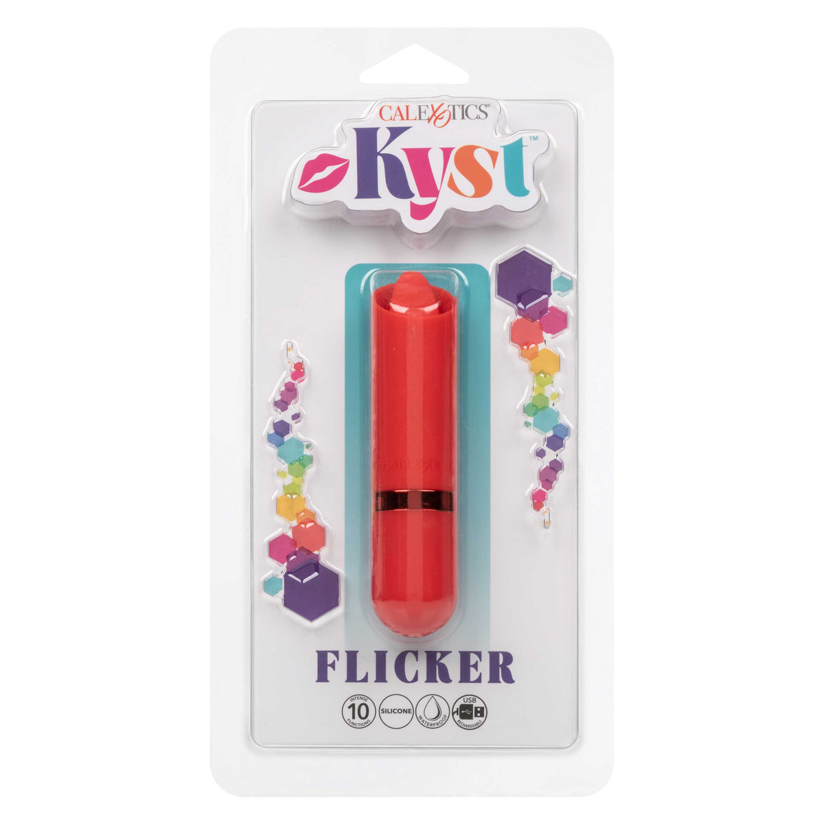 Kyst Flicker Mini (Pink) – Waterproof Mini Massager with Flickering Tongue Tip and 10 Vibration Functions > Vibrators > Finger Vibrators