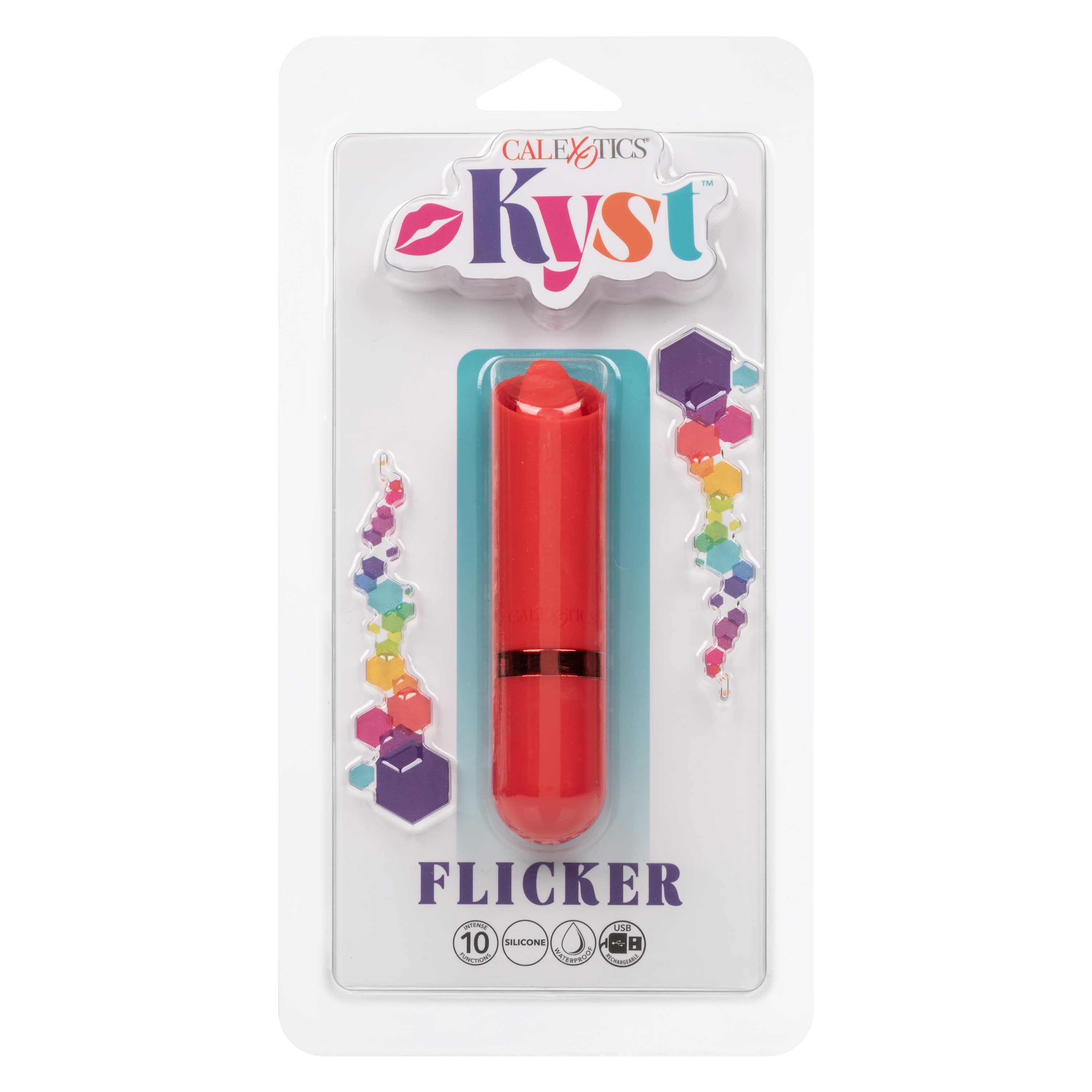 Kyst Flicker Mini (Pink) – Waterproof Mini Massager with Flickering Tongue Tip and 10 Vibration Functions > Vibrators > Finger Vibrators