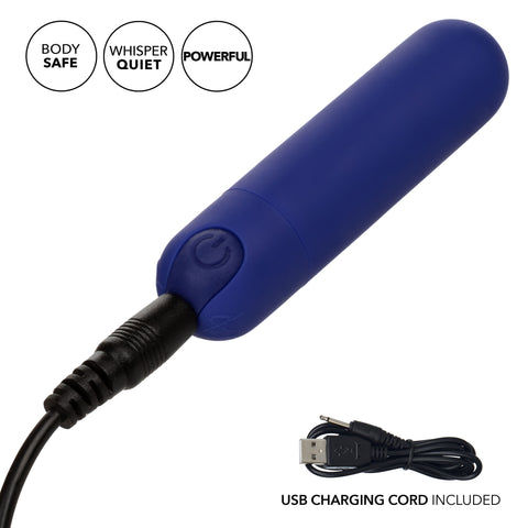Rechargeable Hideaway Bullet Vibrator in Blue for Travel Fun BULLETS