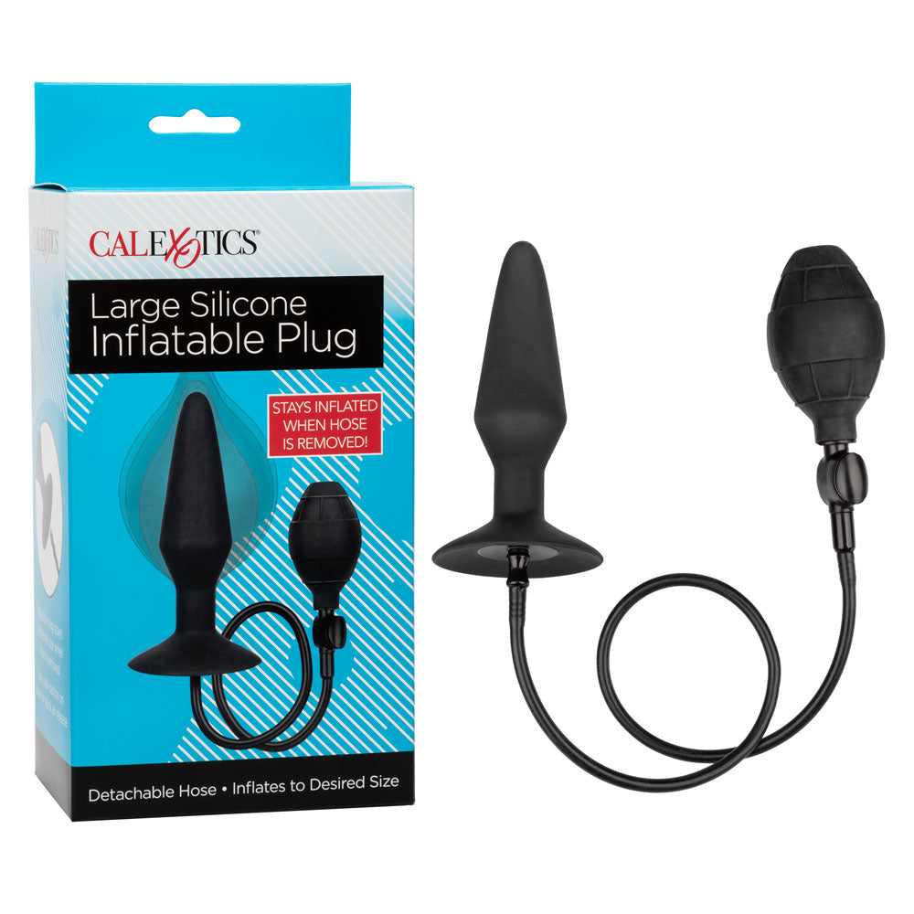CalExotics Medium Silicone Inflatable Plug – Inflatable Anal Plug with Detachable Hose > Anal Range > Tunnel and Stretchers