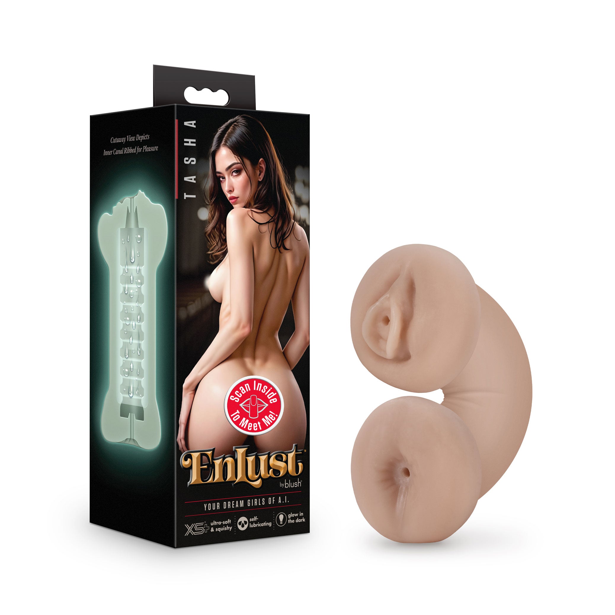 Enlust Tasha Glow in the Dark – Glow in the Dark Masturbator > Sex Toys For Men > Masturbators > Manual Main image