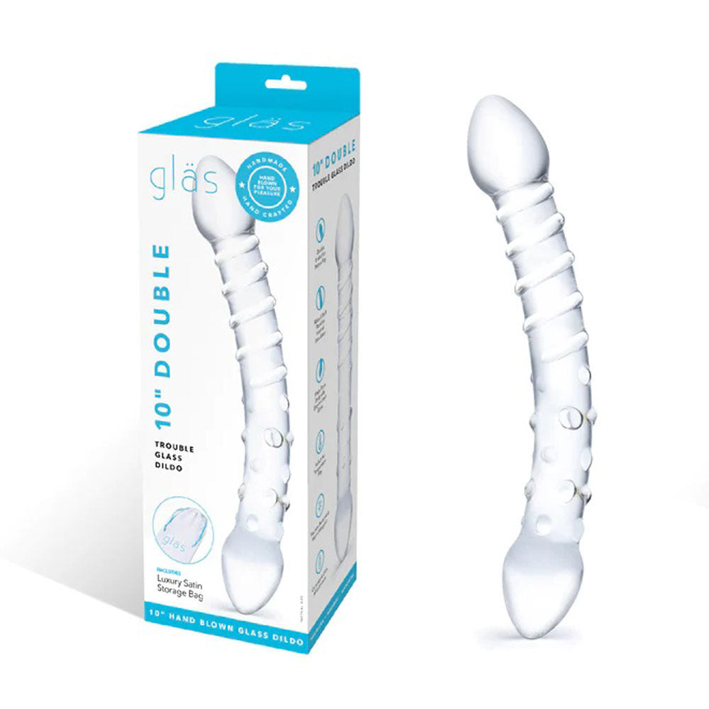 Double Trouble Glass Dildo – Dual-Ended Glass Dildo DONGS Glass