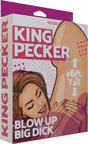 King Pecker 6 Foot Giant Inflatable Penis Adult Toy Party Fun Bachelor & Bachelorette Items