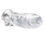 Realistic Clear Penis Enhancer and Ball Stretcher – Lifelike Penis Sleeve and Ball Stretcher Clear > Sex Toys For Men > Penis Sleeves