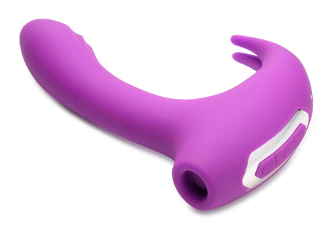 Lux Rocker Pulsing Vibrating G-Spot Rabbit Vibrator Pink VIBRATORS-RABBIT-MULTI
