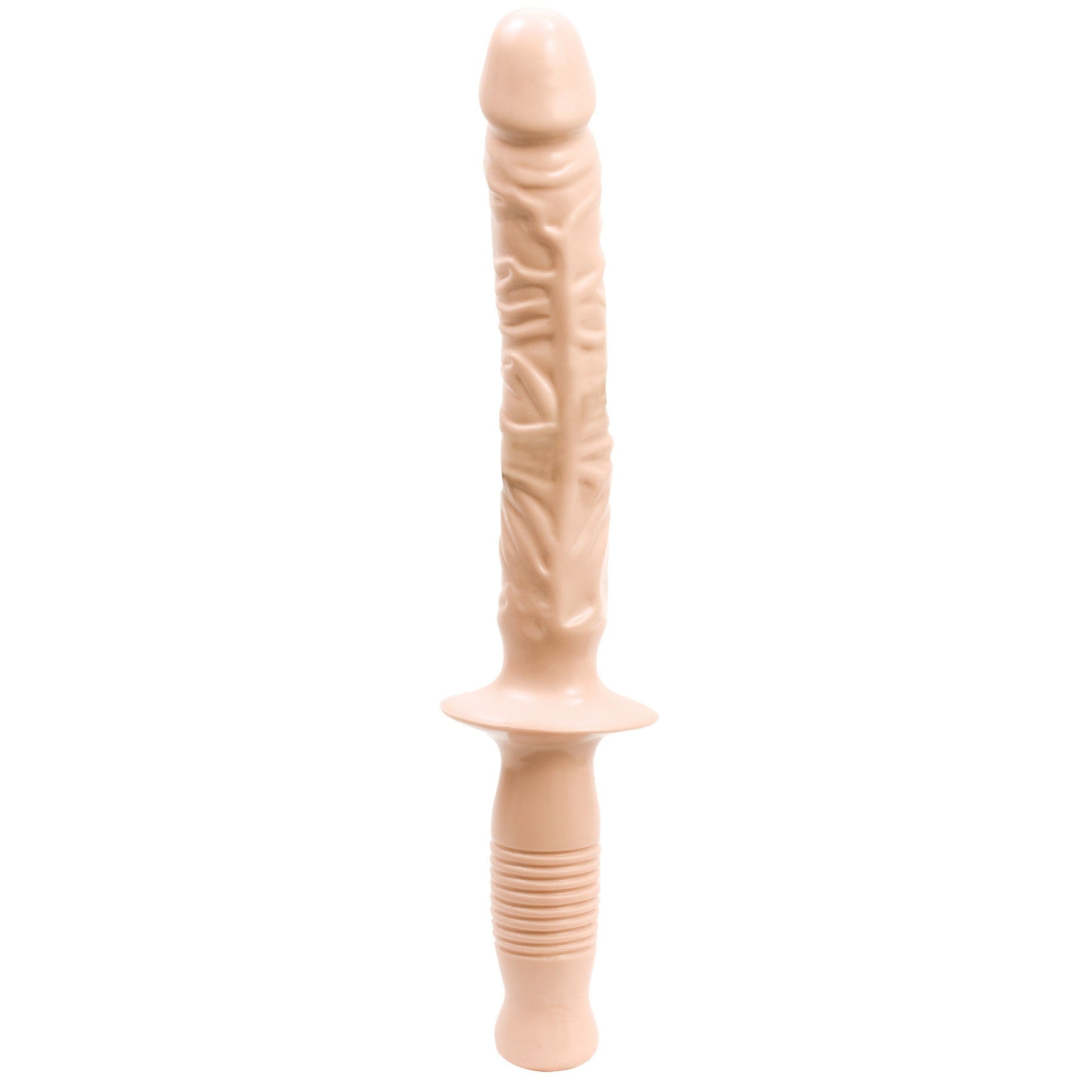 The Manhandler White 10 Inch – Realistic Grip Handle Dildo Secondary image