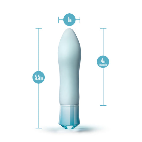 Oh My Gem Ardor Aquamarine Tapered End Adult Vibrator Vibrators - G Spot