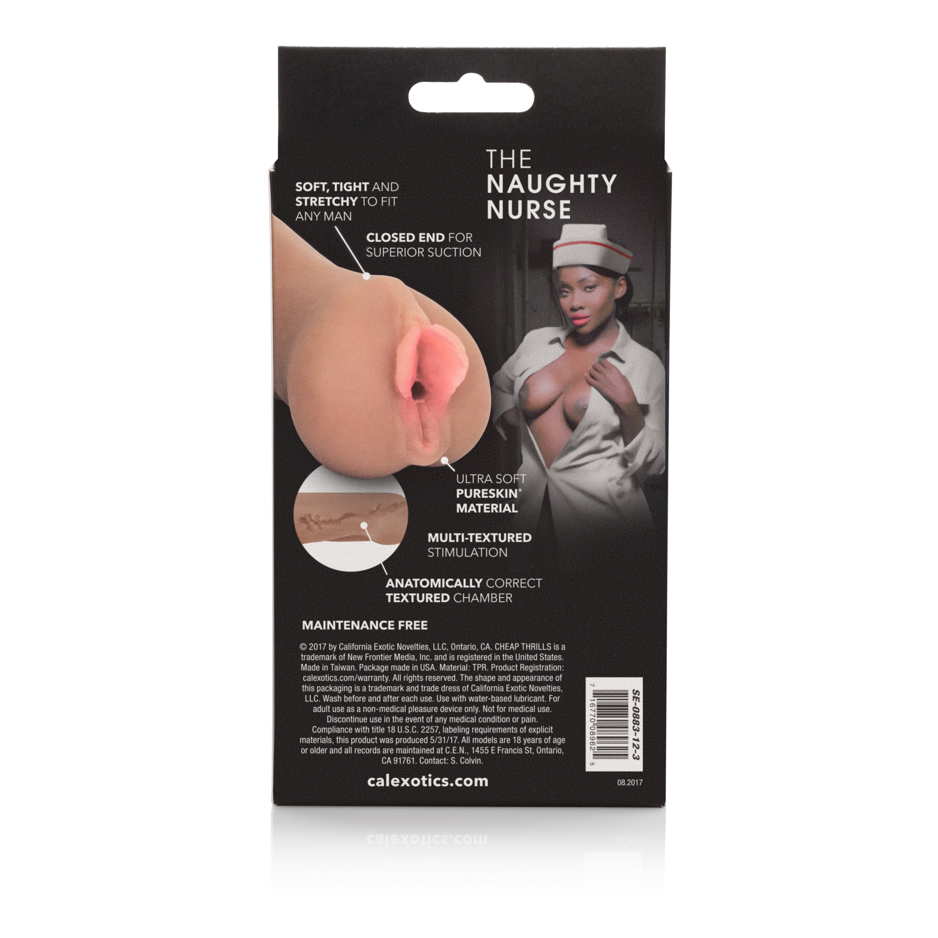 Cheap Thrills The Naughty Nurse Masturbator with PureSkin Life-Like Lush Lips and Tight Suction Chamber Strokers - Manual