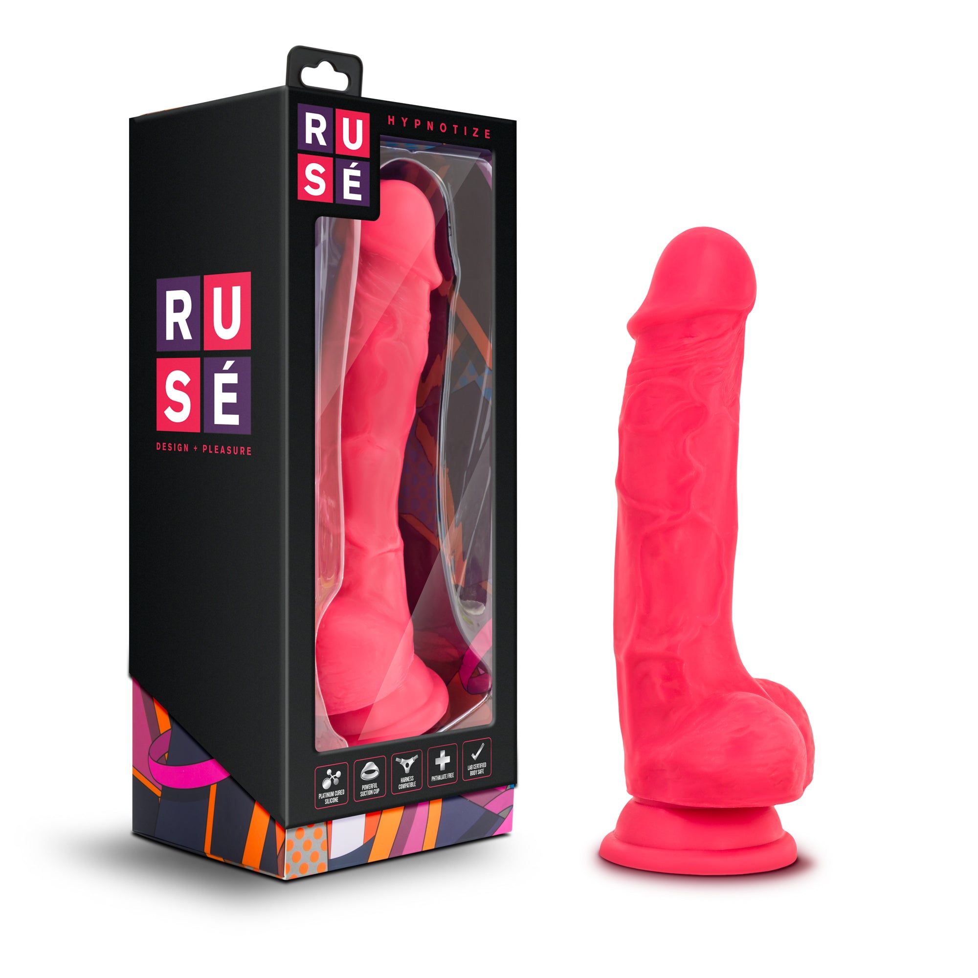 Ruse Hypnotize Cerise Dildo 7.5 Inch Realistic Toy DONGS