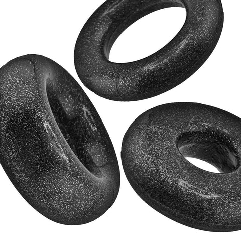 Cockpack Multi Design (Black Mica) – Multi-Size Multi-Shape Cockring Pack COCK RING Set