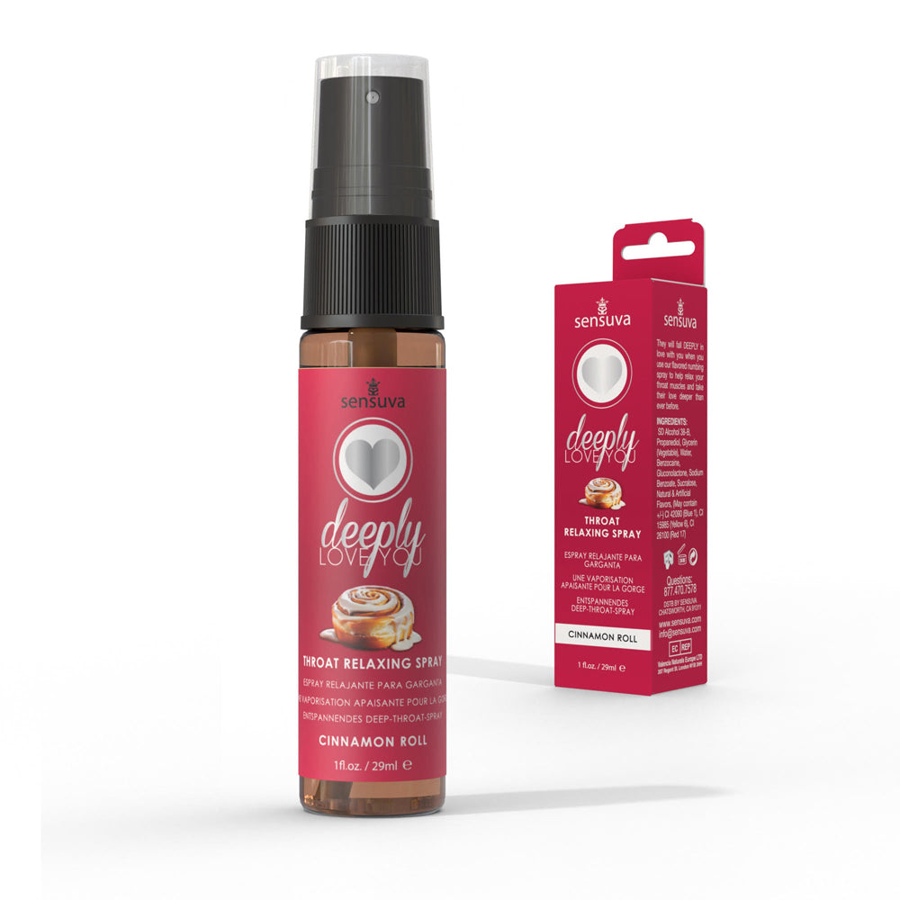 Sensuva Deeply Love You Throat Spray – Cinnamon Flavor 1 Fl Oz Oral Aid