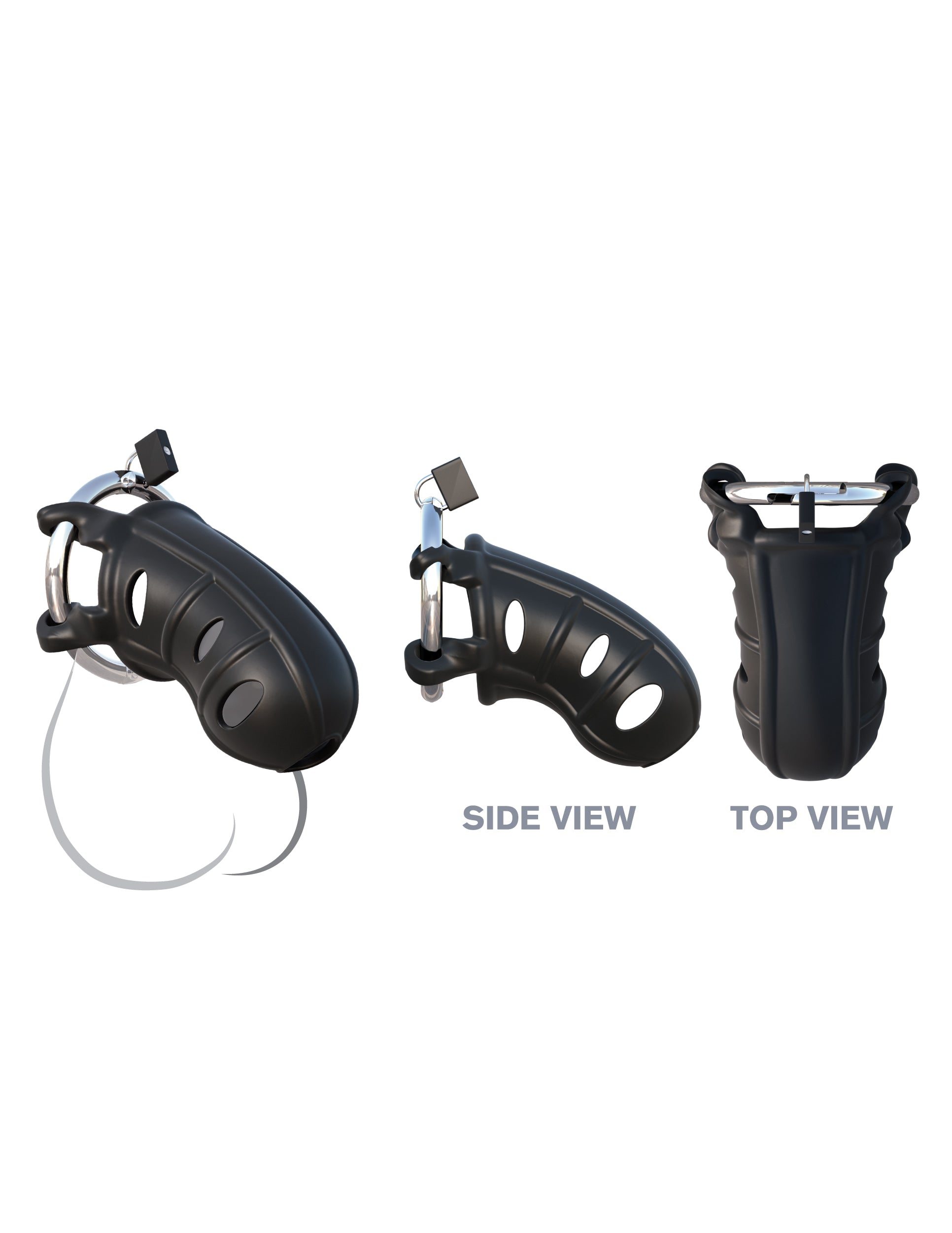 C Ringz Hardcore Silicone Cock Blocker Chastity Cage > Bondage Gear > Male Chastity