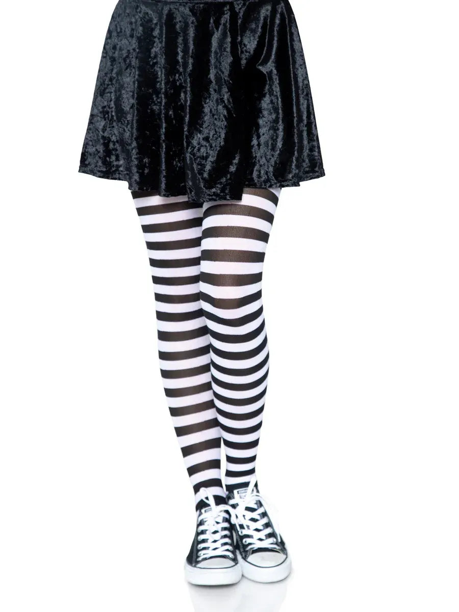 Leg Avenue Jada Striped Tights – Premium Women's Hosiery Multi One Size > Clothes > Hosiery > Pantyhose & Tights