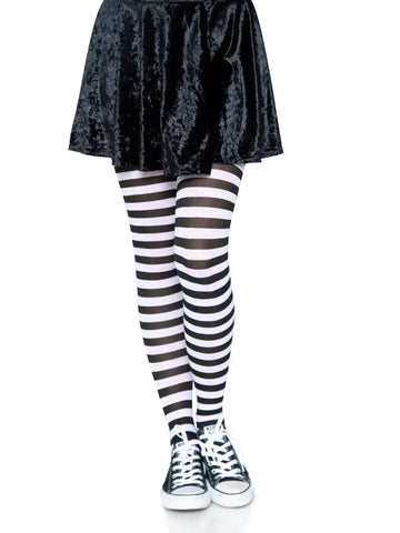 Leg Avenue Jada Striped Tights – Premium Women's Hosiery Multi One Size > Clothes > Hosiery > Pantyhose & Tights