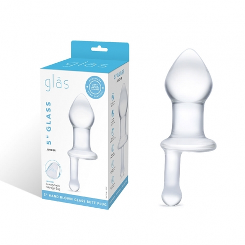 Glas 5 Inch Juicer – Handmade Fracture-Resistant Hypoallergenic Glass Dildo > Glass > Toys