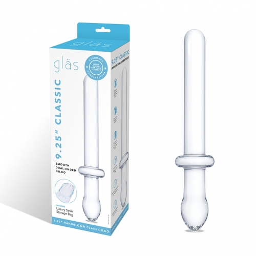 Glas 9.25" Classic Smooth Dual-Ended Clear Borosilicate Glass Dildo > Glass > Dildos