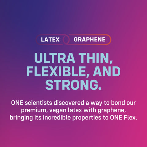 One Flex Graphene Ultra Thin 10 Count Condoms Vegan Friendly Condoms