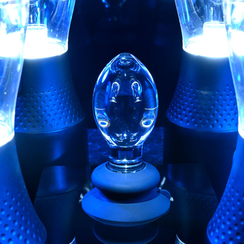 Gender X Crystal Ball - Glass Butt Plug with Suction Base 10.1cm > Sex Toys > Glass
