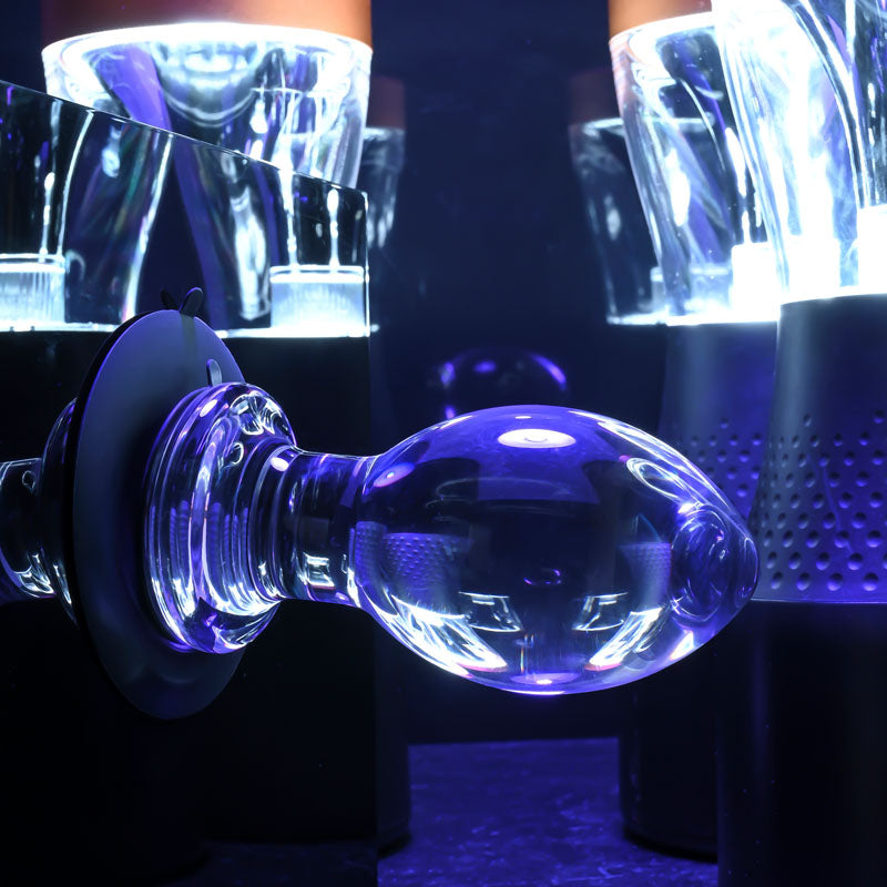 Gender X Crystal Ball - Glass Butt Plug with Suction Base 10.1cm > Glass > Toys