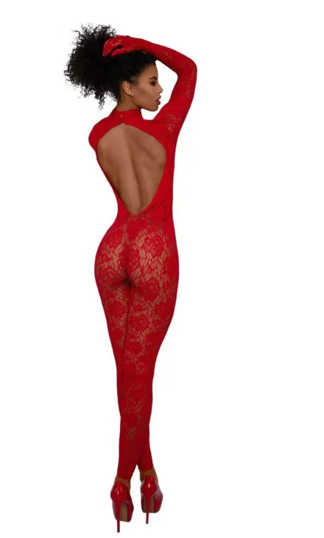 Gloved Bodystocking Dmnd – Nylon Spandex Bodystocking > Clothes > Bodies and Playsuits