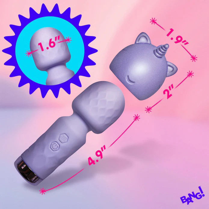 Unicorn Silicone Wand Massager Lavender with Vibration Modes > Sex Toys > Mini Massagers