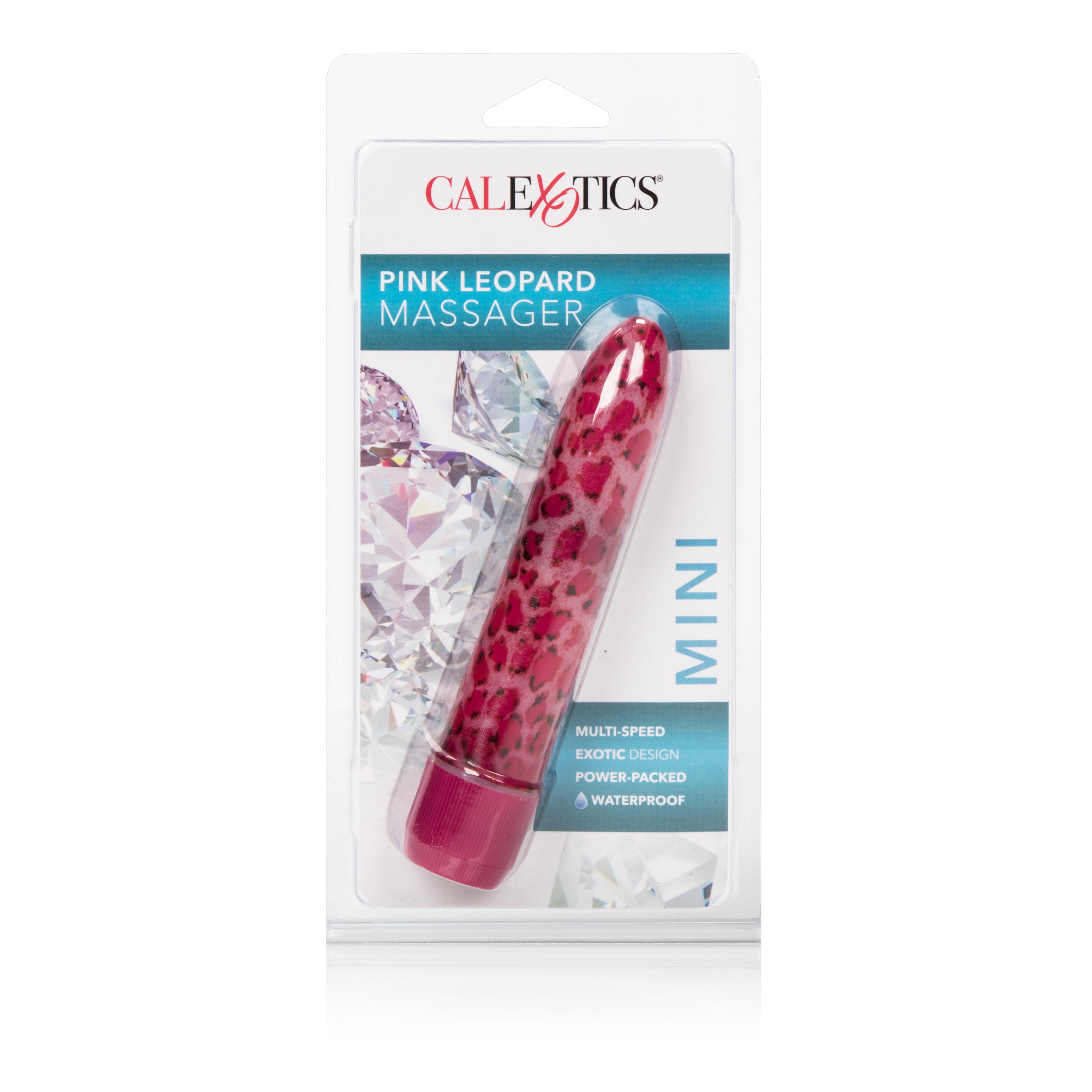 CalExotics Leopard Mini Massager Pink Multi-Speed Vibrator Vibrators