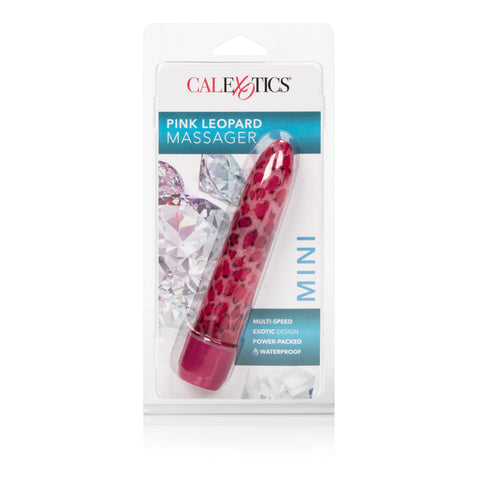CalExotics Leopard Mini Massager Pink Multi-Speed Vibrator Vibrators