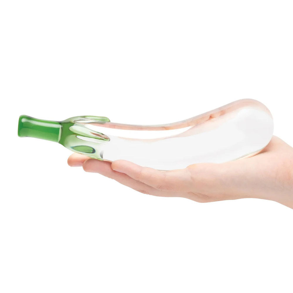 Eggplant Ecstasy Glass Dildo (7.25 Inch) – Luxury Glass Dildo DONGS Glass