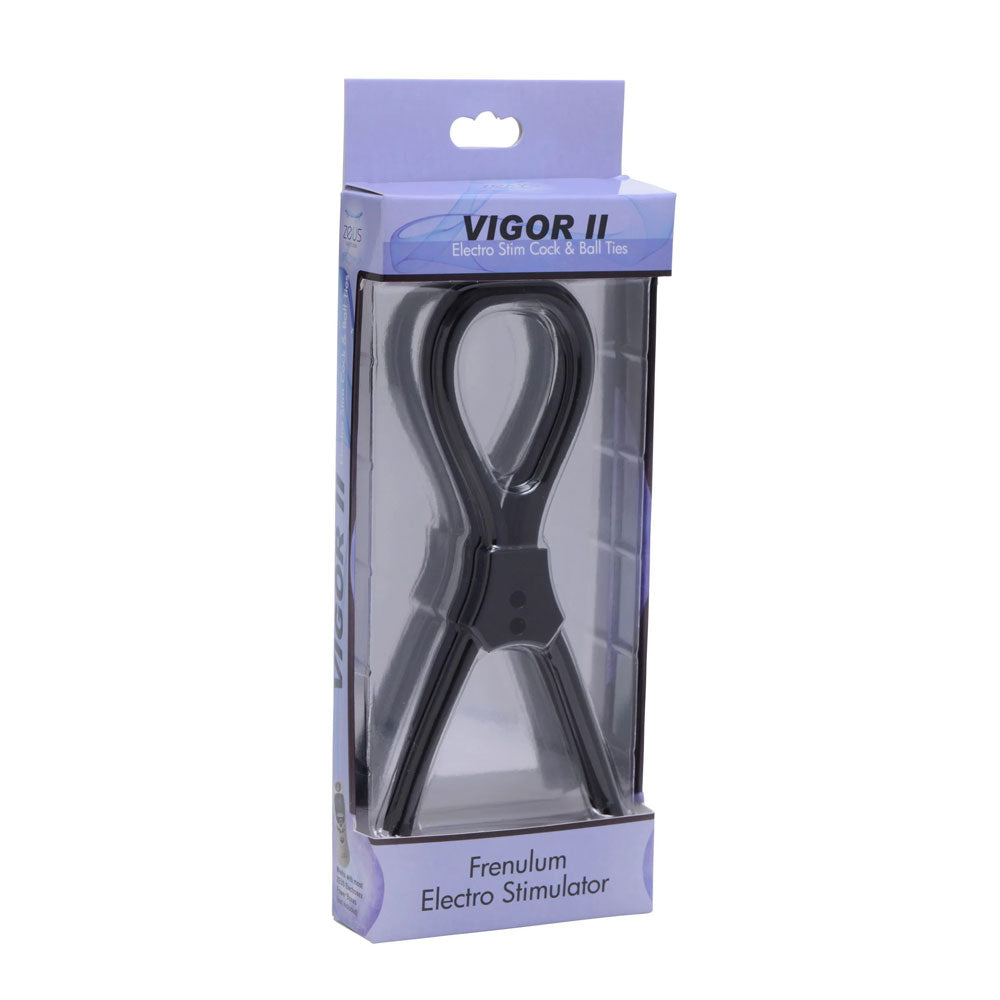 Vigor II Electro Stim Cock and Balls Ties and Frenum Electro Stimulator – Electro Stim Toy E-STIM TOYS