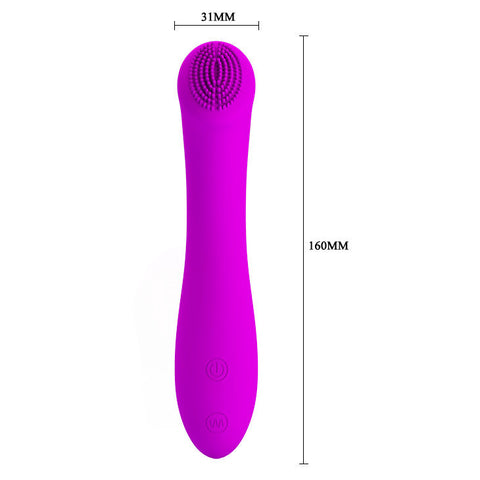 Pretty Love Len Rechargeable Mini Wand Vibrator in Purple Vibrators
