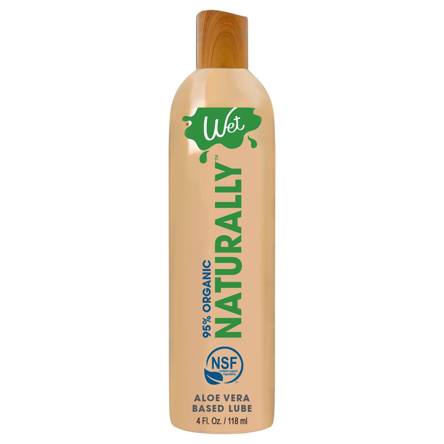 Wet 95 Percent Organic Aloe Based Natural Lubricant 4 Ounce Default Title Water Based Lube