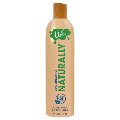 Wet 95 Percent Organic Aloe Based Natural Lubricant 4 Ounce Default Title Water Based Lube
