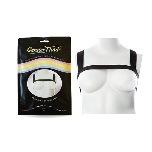 Gender Fluid Billie Harness L-XXL Black Elastic Stretch Unisex Body-Hugging Design > Clothes > Womens Harnesses Main image