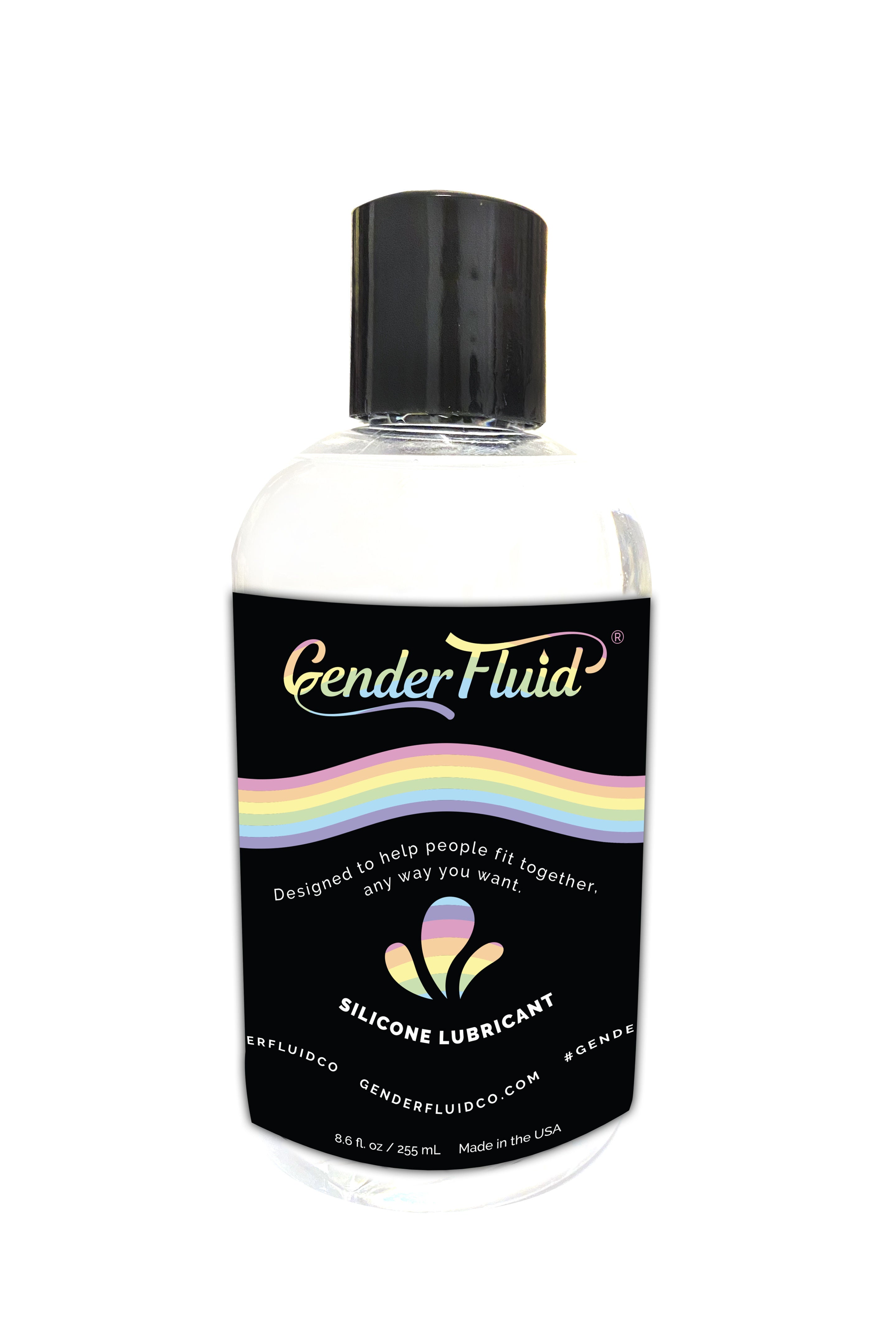 Gender Fluid Silicone Lubricant 8 Fl Oz Long-Lasting Glide Silicone Lubricant